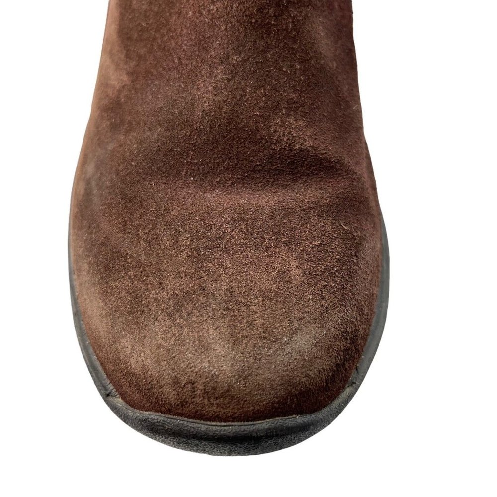 Lands End Mens Size 7B Slip On Loafer Shoes Brown Suede Outdoor Casual - Picture 4 of 11